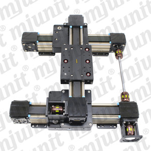 Mjunit Automation <span class=keywords><strong>Grand</strong></span> <span class=keywords><strong>Portique</strong></span> Alternatif Linéaire Glissière Table XYZ Axe Colle Revêtement Machine Croix Module Sculpture Électrique - Product Image 4