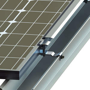 Système de support de montage <span class=keywords><strong>solaire</strong></span> BIPV à inclinaison fixe durable SunRack SFS-BIPV-M, cadre en aluminium anodisé, résistance au vent de 130 mph, 1,4 KN/ neige - Product Image 3