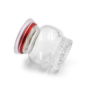 Bouteille en verre transparente de 50 ml en forme de lanterne unique pour miel, confiture, gelée, yaourt, <span class=keywords><strong>caviar</strong></span>, <span class=keywords><strong>vanille</strong></span> – Pot en verre épaissi - Product Image 2