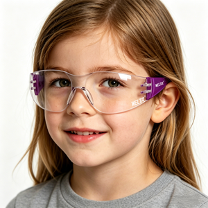 Gafas de Seguridad WELTA con Certificación CE EN1631, Logotipo Personalizado, para Niños, con Lentes Antivaho y Antirrayaduras, Diseño sin Marco, Protección UV - Product Image 2