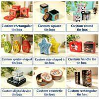 Boîte en métal ovale en fer blanc recyclé, imprimée sur mesure, écologique, de qualité alimentaire, pour emballage cadeau de bonbons, biscuits, chocolat