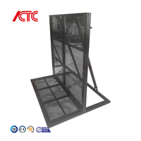 Barrière de sécurité pliable, modulaire, facilement assemblable, en alliage d'aluminium, pour clôture de scène