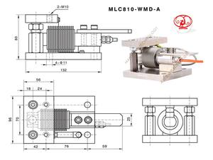 Sabuk MLC810A-HSX skala kelelawar skala bellow Beam gunting beban sel berat Sensor 1000kg - Product Image 3