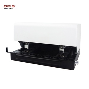 <span class=keywords><strong>Grapadora</strong></span> eléctrica de escritorio ajustable de doble cabeza, Mini <span class=keywords><strong>grapadora</strong></span> Manual de Metal, 50 hojas de <span class=keywords><strong>papel</strong></span> A4 de 80g, 8cm de profundidad - Product Image 6