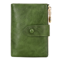 Portefeuille intelligent court antivol Bluetooth Magic Design avec revêtement en cuir PU et polyester, suivi GPS, fermeture éclair