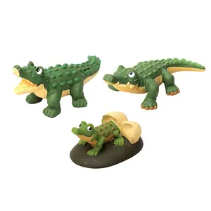 Gift PVC Manufacturer Custom Puppet Educational Figure Wild Animals Family Wildlife Crocodile Toys Other Vinyl OEM Baby Toys