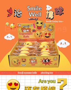 JY Trending Bola Antiestrés de Cara Divertida, Bola de Estrés de Sonrisa de Rebote Lento, Juguete Sensorial, Venta al por Mayor - Product Image 6