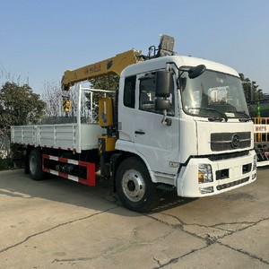 รถเครนไฮดรอลิกบูมตรง Dongfeng จากโรงงานจีน ขับเคลื่อนซ้าย/ขวา ขนาด 6.3 ตัน 8 ตัน สำหรับขาย - Product Image 2