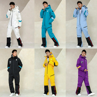 Combinaison de ski Yaleda pour hommes et femmes, imperméable, coupe-vent, en polyester, pour le snowboard en plein air en hiver
