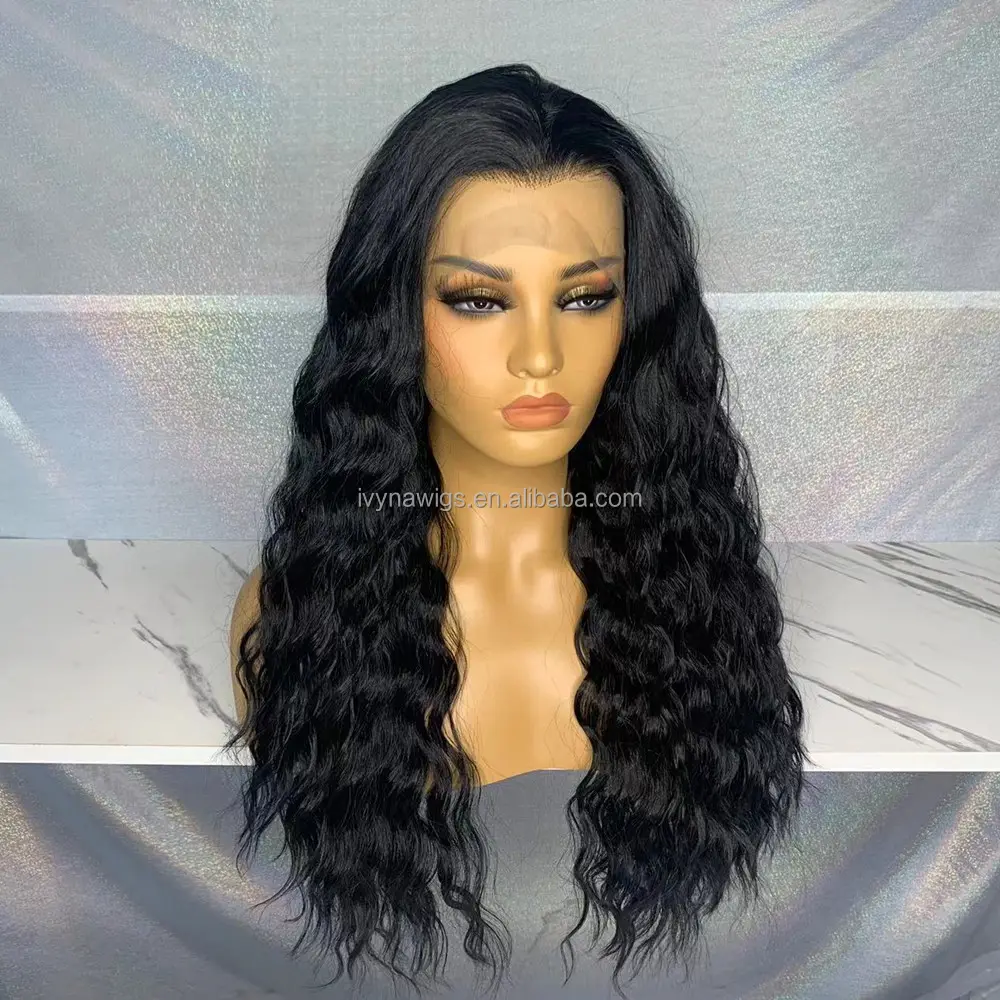 Perruque lace front Wig synthétique douce — noble, perruque frontale à dentelle de haute qualité résistante à la chaleur, perruque en fibre de haute température pour les femmes noires, vente en gros