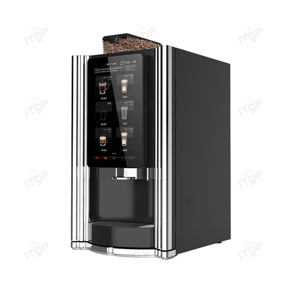 Machine à café espresso européenne super automatique avec café au lait en poudre