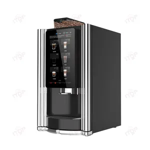 Mesin kopi Espresso Super otomatis Eropa dengan kedai kopi susu bubuk