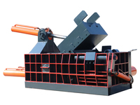 Presse à ferraille métallique automatique à commande PLC, compacteur horizontal hydraulique de déchets plastiques avec moteur à économie d'énergie
