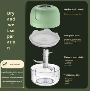 Appareil de cuisine intelligent multifonctionnel, presse-ail électrique et hachoir à viande pour les besoins de préparation d'oignons, de gingembre et d'épices - Product Image 4