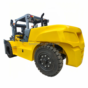 Carretilla elevadora de 10 toneladas y 12 toneladas, carretilla elevadora diésel de 2 etapas para carga dentro del contenedor utilizado en carretillas elevadoras de rueda delantera doble portuarias - Product Image 5