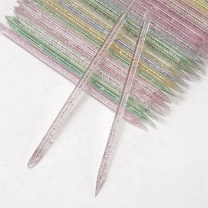 Outils professionnels portables pour le nail art en cristal, 100 bâtonnets jetables à double tête pour éliminer les peaux mortes et les cuticules, à bas <span class=keywords><strong>prix</strong></span> - Product Image 6