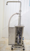 Machine d'alimentation semi-automatique pneumatique à piston en acier inoxydable pour liquides et pâtes, pour bouteilles et boîtes avec emballage plastique