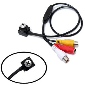 Super Mini 0.5Lux CMOS Câmera Analógica 1/4 \ "15*15mm 800TVL 3.7mm Parafuso Invisível Lente Pinhole Áudio Luz Baixa 3.7mm CCTV - Product Image 2