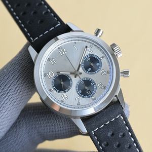 Montre mécanique minimaliste de luxe haut de gamme pour homme, avec fonction chronométrage, montre-bracelet mécanique. - Product Image 2
