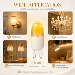 หลอดไฟ LED G9 ซิลิโคนชิป Epistar ปรับความสว่างได้ 250-280LM AC 120V 230V 2700K-6500K CE ETL RoHS 15000H รับประกัน 2 ปี - Product Image 6
