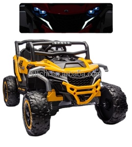 Voiture <span class=keywords><strong>électrique</strong></span> pour enfants à 2 places, alimentée par batterie 12V, avec moteurs doubles 550, télécommande - Product Image 3
