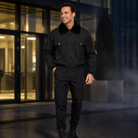 Veste bomber d'hiver pour homme OEM, col en fausse fourrure amovible, matelassée, isolée, rembourrée, coupe-vent, chaude, veste de travail, logo personnalisé