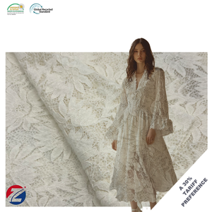 Tissu de dentelle française exquise en nylon 92% 8% Spandex-Mélange de durabilité et d'étirement - Product Image 1