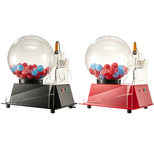 Machine à boules de bingo électronique, cage de bingo automatique en acrylique et ensemble de boules de loterie avec boules d'appel, jeu de bingo avec jetons colorés - Product Image 4