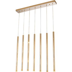 <span class=keywords><strong>Suspension</strong></span> moderne en métal <span class=keywords><strong>doré</strong></span> long lustre éclairage météore douche lustre pour la maison hôtel restaurant bar <span class=keywords><strong>salon</strong></span> - Product Image 4