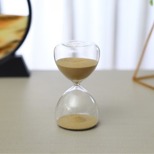 Pendule de bureau en <span class=keywords><strong>verre</strong></span> sculpté pour décoration intérieure nordique moderne et créative, cadeau de chronométrage personnalisé, sablier - Product Image 5