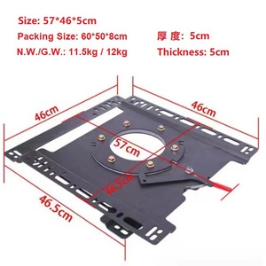 AutoLiuMa - Juego de 2 Bases Giratorias para Interiores de Mercedes <span class=keywords><strong>Sprinter</strong></span>, VW Multivan T5/T6, Promaster y <span class=keywords><strong>Ford</strong></span> <span class=keywords><strong>Transit</strong></span> - Product Image 5