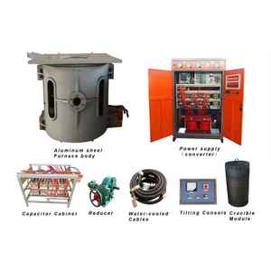2025 nuevo horno de fusión de inducción de cobre de 750Kg con tiristor eléctrico horno de fundición de precio competitivo que incluye Motor de núcleo - Product Image 6