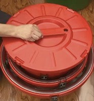 Grand récipient isotherme rond de grande capacité 6L 20L 40L 60L pour la conservation de la fraîcheur et les voyages en plein air