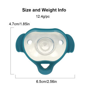 Sucette pour bébé nouveau-né en silicone de qualité supérieure, sans BPA, de qualité alimentaire, tétine en silicone durable, facile à nettoyer - Product Image 2