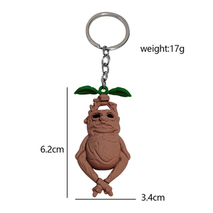 Nueva llegada Mandela llavero <span class=keywords><strong>Mandrake</strong></span> adornos Pvc llavero Halloween coche escuela bolsa colgante llavero de goma - Product Image 6