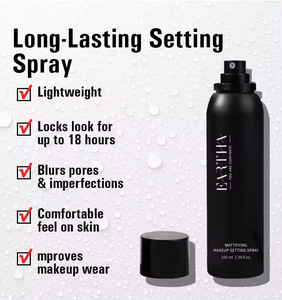 مستحضرات التجميل شعار مخصص علامة خاصة لامعة مطفي وضع ندي بخاخ ماء الورد مقاوم للعرق والترطيب وضع ماكياج بخاخ - Product Image 4