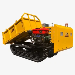 small tracked vehicles changfa diesel engine 1 ton mini crawler dumper for sale