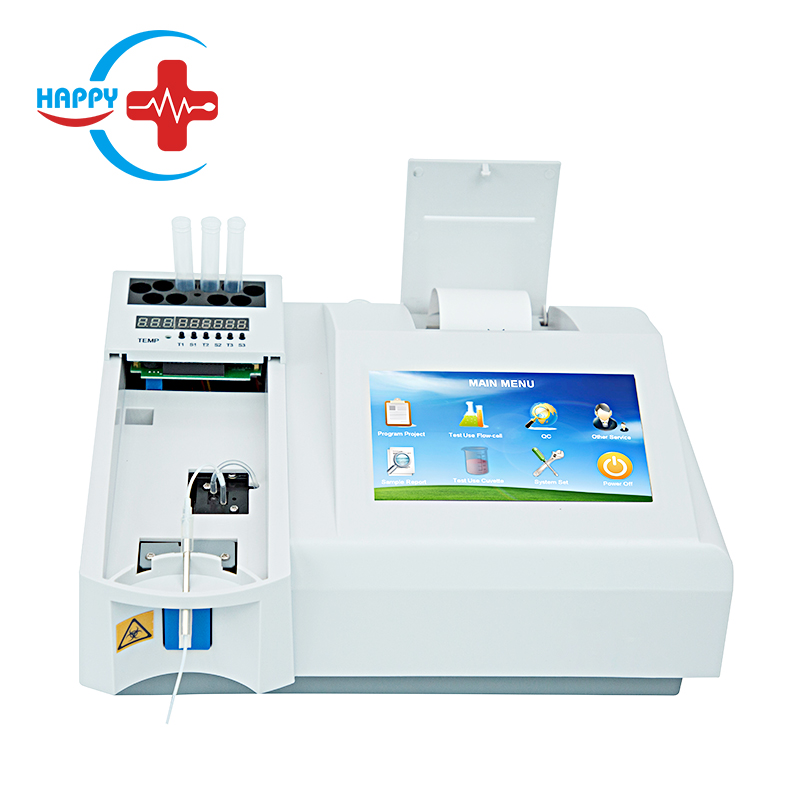 HC-B009C медицинский полуавтоматический биохимический анализатор сенсорный экран полуавтоматический химический анализатор с инкубаторами для лаборатории