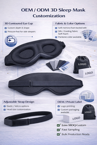 Antifaz 3D para Dormir de Lado con Puente Nasal Patentado, Sin Fugas de Luz, Cero Presión en los Ojos, OEM Personalizado, MOQ 100 Unidades - Product Image 2