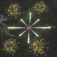 Feux d'artifice LED d'extérieur pour Noël et le Nouvel An, décoration en verre étanche IP65