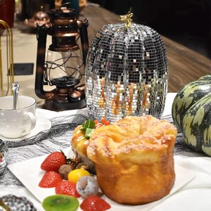 Disco <b>Mirror</b> Glass Reflective Pumpkin Laser Glitter Pumpkin Model for Halloween Wedding Bar KTV Photography Ornaments - Product Image 2