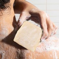 Savon Solide Artisanal Pressé à Froid pour Hommes, Savon Visage Herbal Citron Éclaircissant Huile de Coco et Olive, Tous Types de Peau, Durée de Conservation 36 Mois