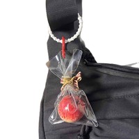 Porte-monnaie créatif en plastique léger Big Apple Fun, porte-clés à suspendre au sac, cadeau pour couple, tendance mode viral des célébrités d'Internet