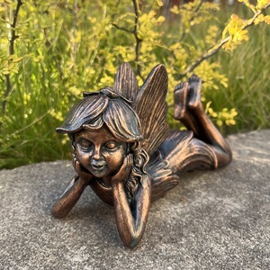Vente en gros de la sculpture de <span class=keywords><strong>conte</strong></span> de fées cour jardin elfe fée pelouse décoration elfe ange fille statue ornement - Product Image 6