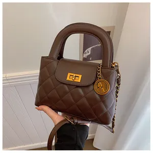 Tas tangan wanita bisnis pabrikan Klasik Mewah desainer baru tas tangan Logo kustom tas Tote Wanita Mode kulit Pu
