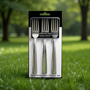 Juego de tenedores de mesa 3 piezas Inox (20cm) MIRAGE Cromo brillante F17PN0302 - Product Image 3