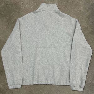 Polo grueso de alta calidad, sudaderas con cremallera, fabricante, sudadera de peso pesado con media cremallera, sudadera de algodón con cremallera de gran tamaño - Product Image 2