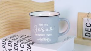 Tasse en émail de haute qualité personnalisée pour les <span class=keywords><strong>enfants</strong></span>, les camarades de classe, les collègues et les amis à la maison, au bureau ou à l'école - Product Image 2