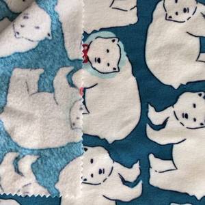 Vải lông cừu <span class=keywords><strong>Polyester</strong></span> cho hàng may mặc và chăn siêu mềm nhung nhung in - Product Image 2