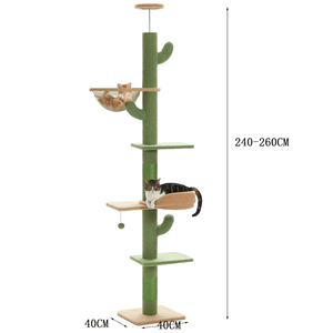 Produttore all'ingrosso Pet fornitore di legno grandi Cactus alberi di gatto graffiatore - Product Image 2